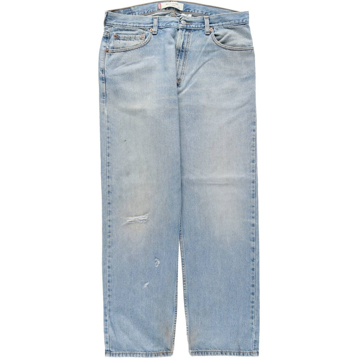 00'S Levi's 505 REGULAR FIT tapered denim pants for men, size w36 cotton blue type Vintage Second Hand