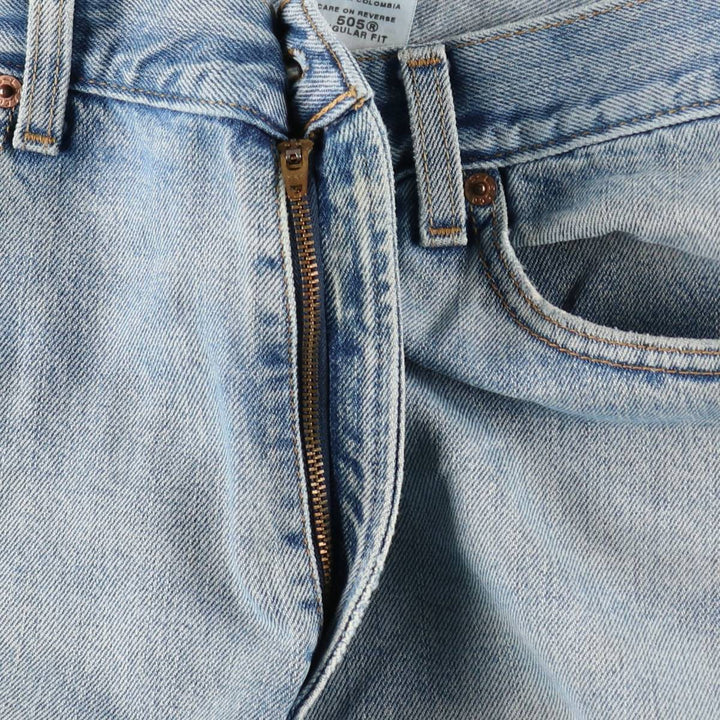 00'S Levi's 505 REGULAR FIT tapered denim pants for men, size w36 cotton blue type Vintage Second Hand