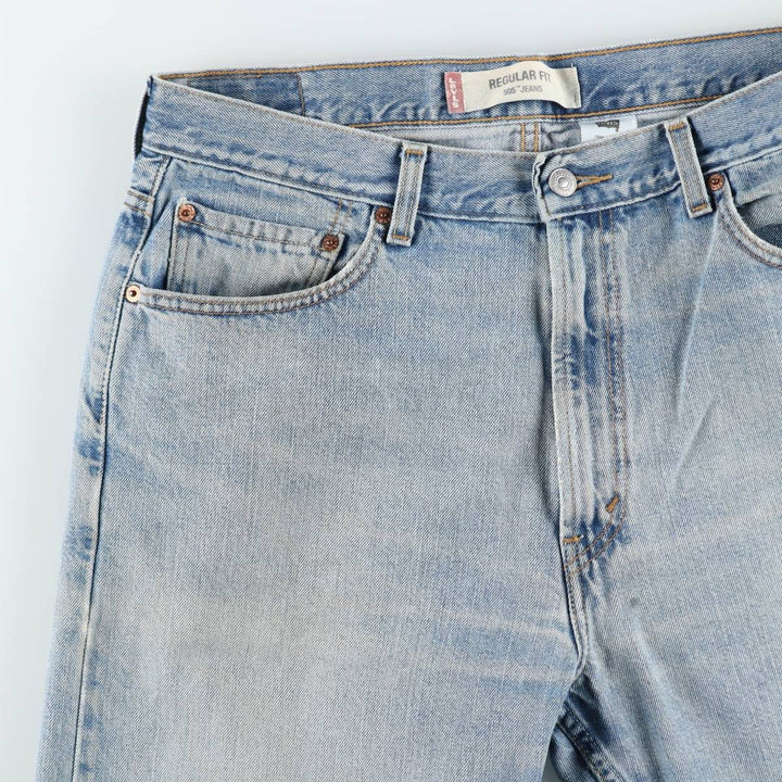 00'S Levi's 505 REGULAR FIT tapered denim pants for men, size w36 cotton blue type Vintage Second Hand