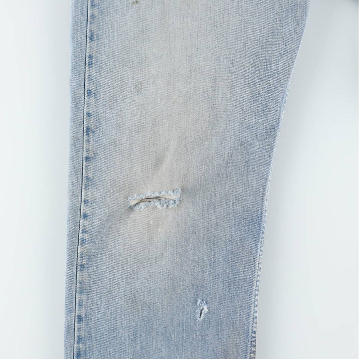 00'S Levi's 505 REGULAR FIT tapered denim pants for men, size w36 cotton blue type Vintage Second Hand