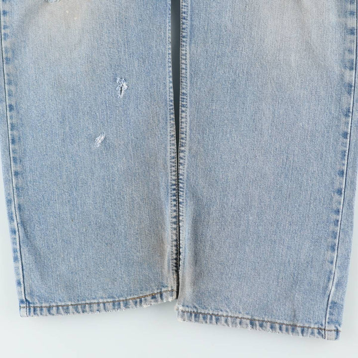 00'S Levi's 505 REGULAR FIT tapered denim pants for men, size w36 cotton blue type Vintage Second Hand
