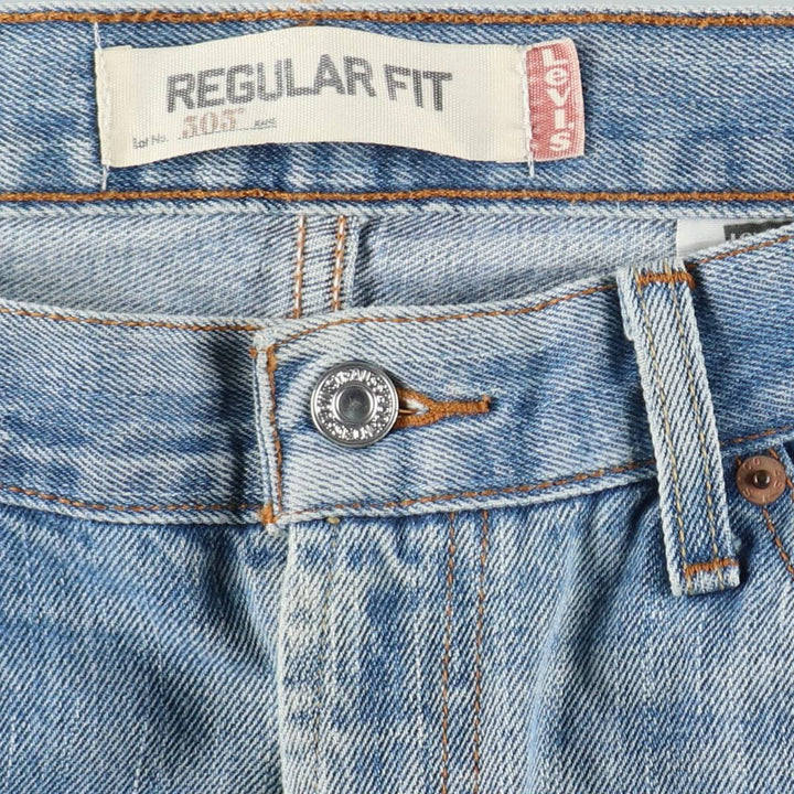 Levi's 505 REGULAR FIT tapered denim pants for men, size w37 cotton blue type Vintage Second Hand