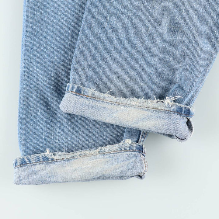 Levi's 505 REGULAR FIT tapered denim pants for men, size w37 cotton blue type Vintage Second Hand