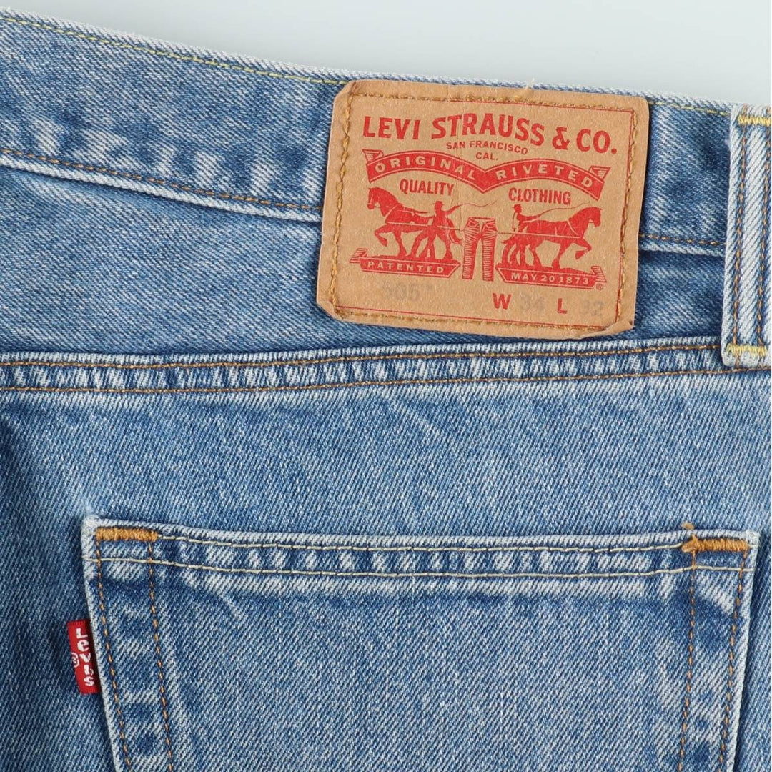 Levi's 505-4891 Tapered Denim Pants, Men's Size W37 (approx.) cotton blue type Vintage Second Hand