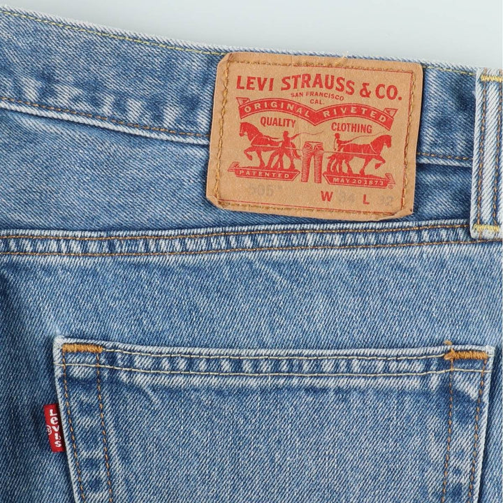 Levi's 505-4891 Tapered Denim Pants, Men's Size W37 (approx.) cotton blue type Vintage Second Hand