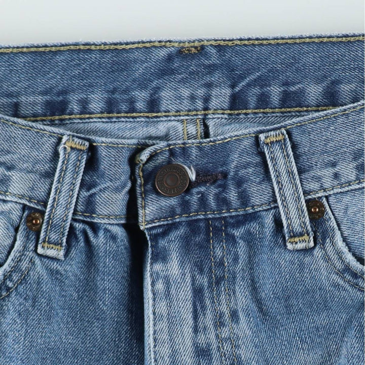 Levi's 505-1277 Straight Denim Pants, Men's Size W34 (approx.) cotton blue type Vintage Second Hand