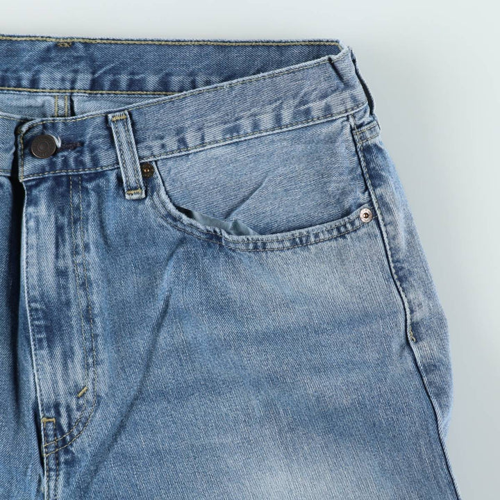 Levi's 505-1277 Straight Denim Pants, Men's Size W34 (approx.) cotton blue type Vintage Second Hand