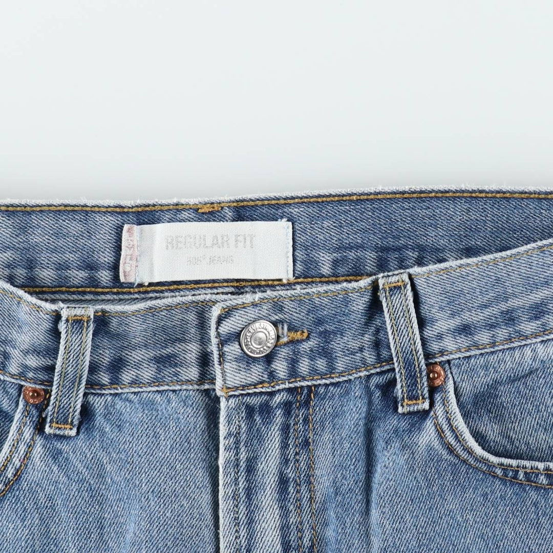 Levi's 505 REGULAR FIT tapered denim pants for men, size w33 cotton blue type Vintage Second Hand