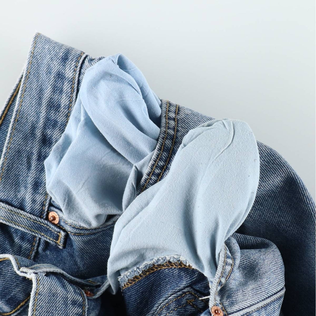 Levi's 505 REGULAR FIT tapered denim pants for men, size w33 cotton blue type Vintage Second Hand