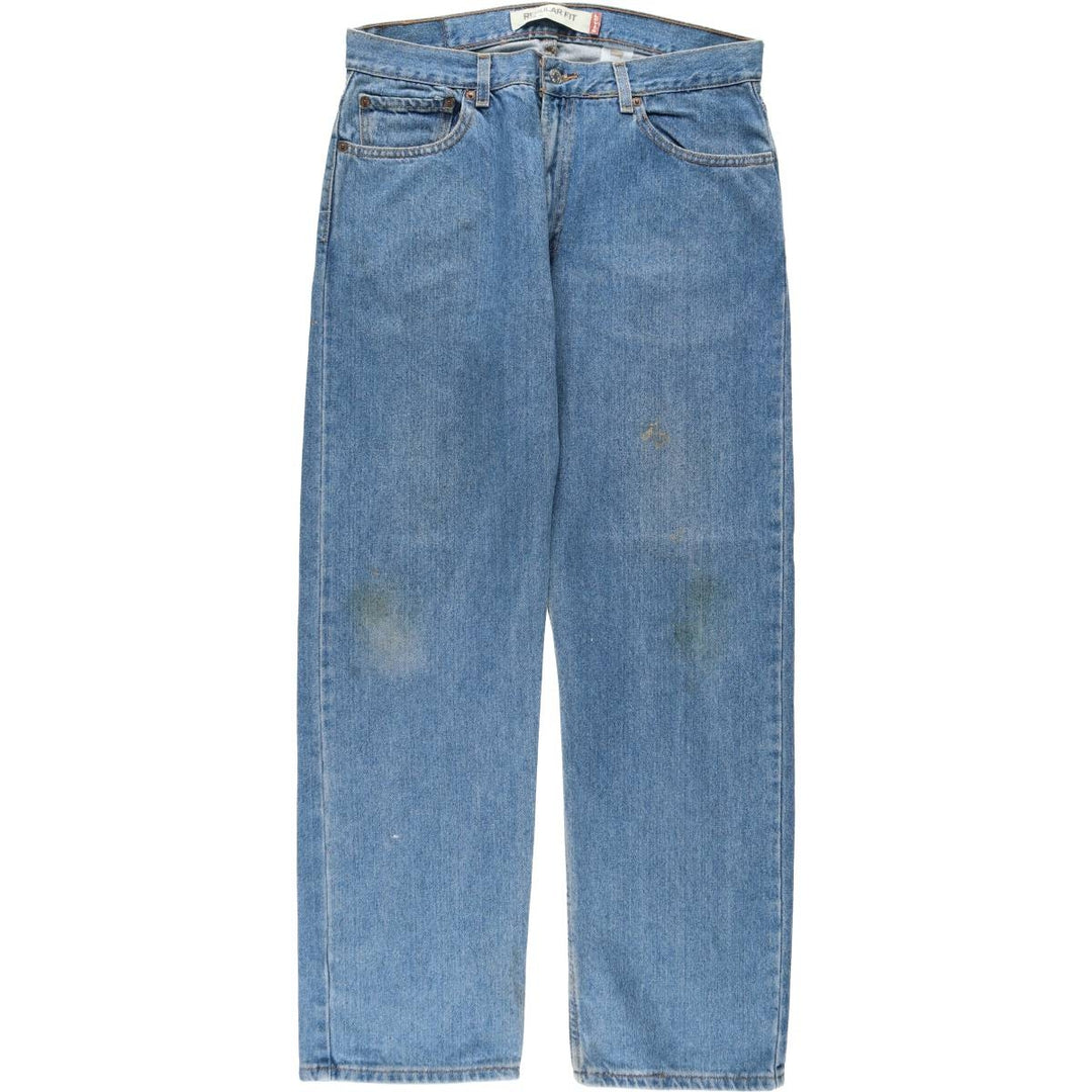 Levi's 505 REGULAR FIT tapered denim pants for men, size w34 cotton blue type Vintage Second Hand