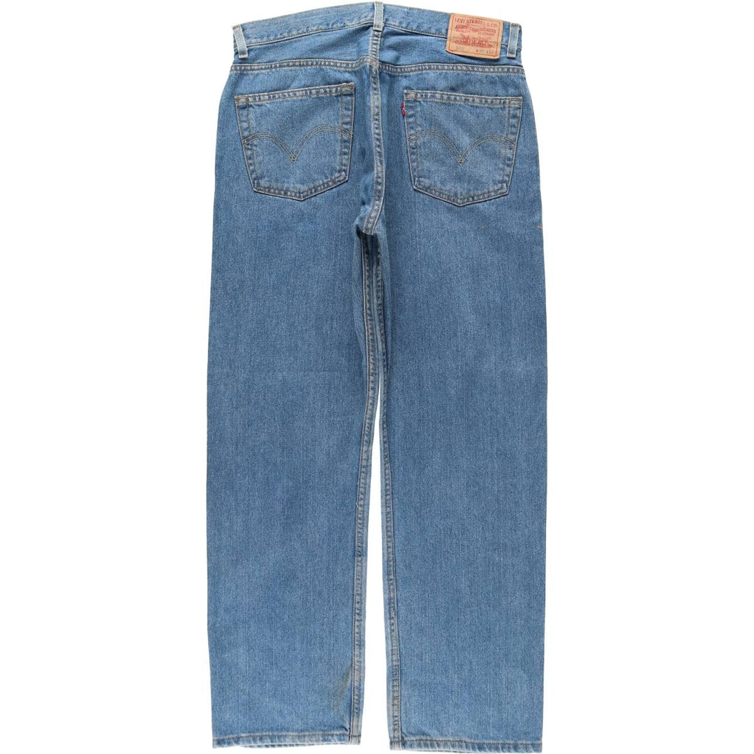 Levi's 505 REGULAR FIT tapered denim pants for men, size w34 cotton blue type Vintage Second Hand