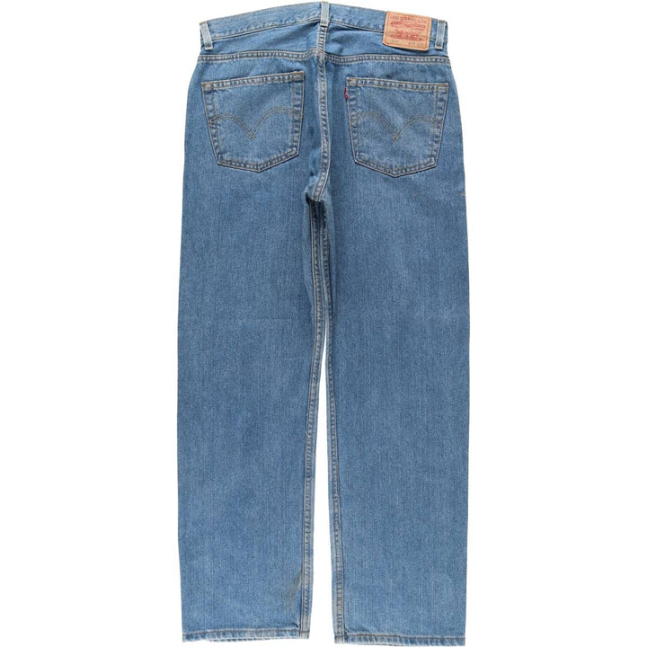 Levi's 505 REGULAR FIT tapered denim pants for men, size w34 cotton blue type Vintage Second Hand