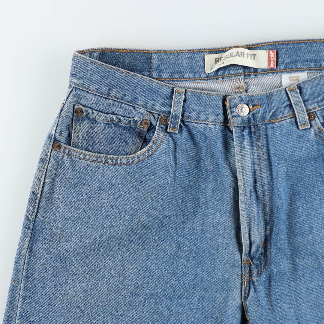 Levi's 505 REGULAR FIT tapered denim pants for men, size w34 cotton blue type Vintage Second Hand
