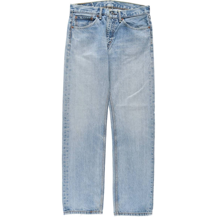 Levi's 505 tapered denim pants for men, equivalent to w32 cotton blue type Vintage Second Hand