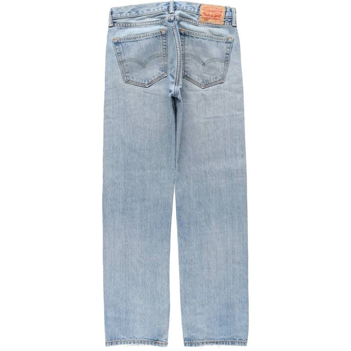 Levi's 505 tapered denim pants for men, equivalent to w32 cotton blue type Vintage Second Hand