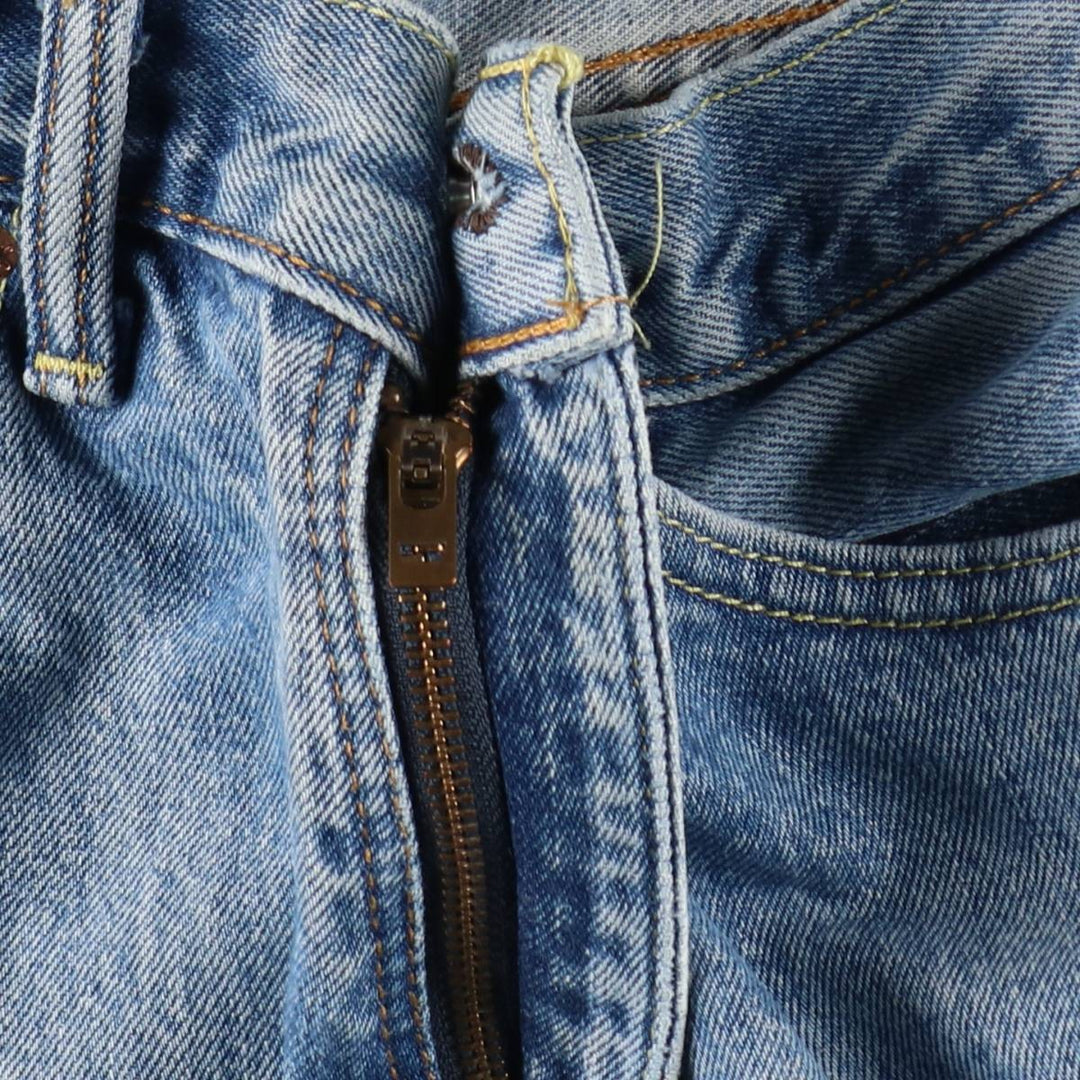 Levi's 505 tapered denim pants for men, equivalent to w32 cotton blue type Vintage Second Hand