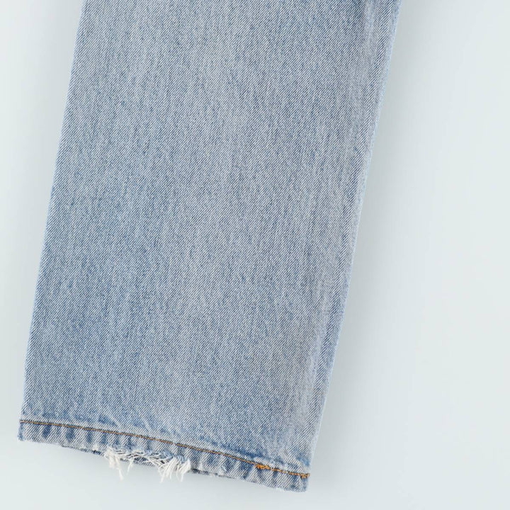 Levi's 505 tapered denim pants for men, equivalent to w32 cotton blue type Vintage Second Hand