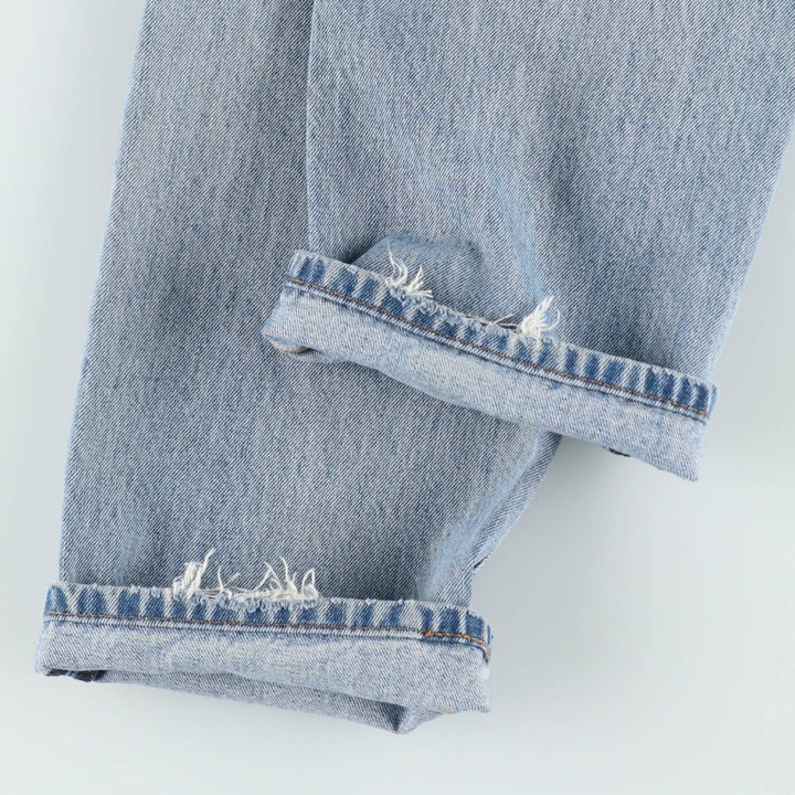 Levi's 505 tapered denim pants for men, equivalent to w32 cotton blue type Vintage Second Hand