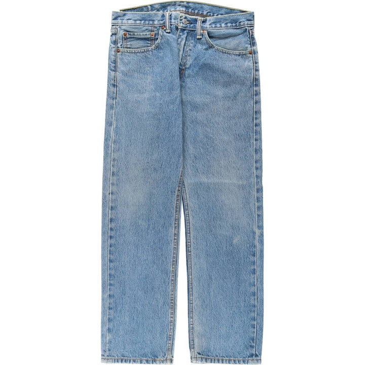 Levi's 505 tapered denim pants for men, equivalent to w32 cotton blue type Vintage Second Hand