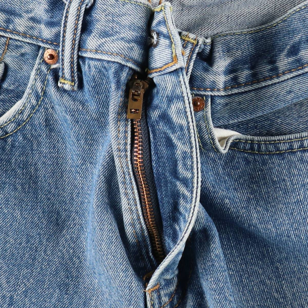 Levi's 505 tapered denim pants for men, equivalent to w32 cotton blue type Vintage Second Hand