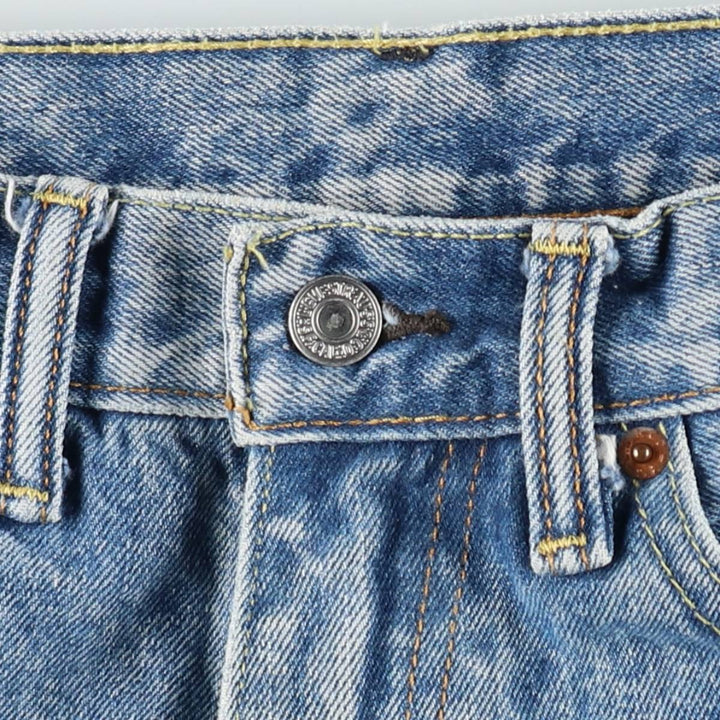 Levi's 505 tapered denim pants for men, equivalent to w32 cotton blue type Vintage Second Hand