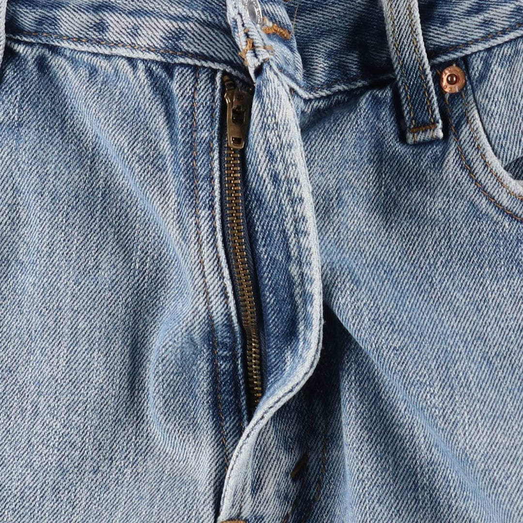 00'S Levi's 505 REGULAR FIT tapered denim pants for men, size w34 cotton blue type Vintage Second Hand