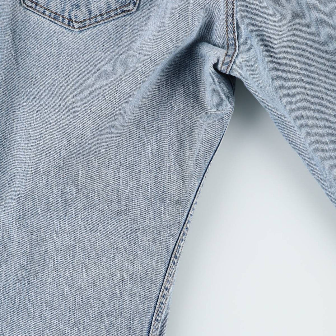 00'S Levi's 505 REGULAR FIT tapered denim pants for men, size w34 cotton blue type Vintage Second Hand
