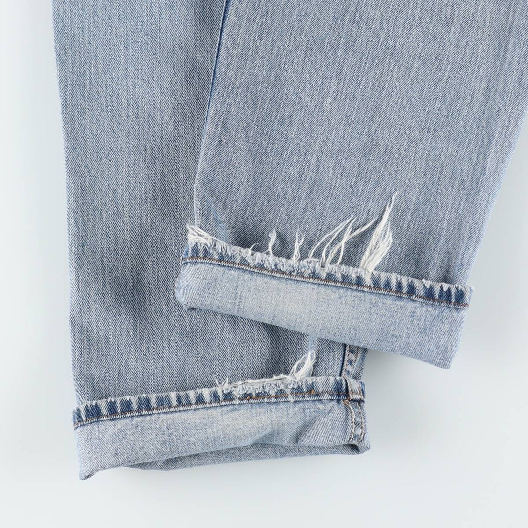 00'S Levi's 505 REGULAR FIT tapered denim pants for men, size w34 cotton blue type Vintage Second Hand