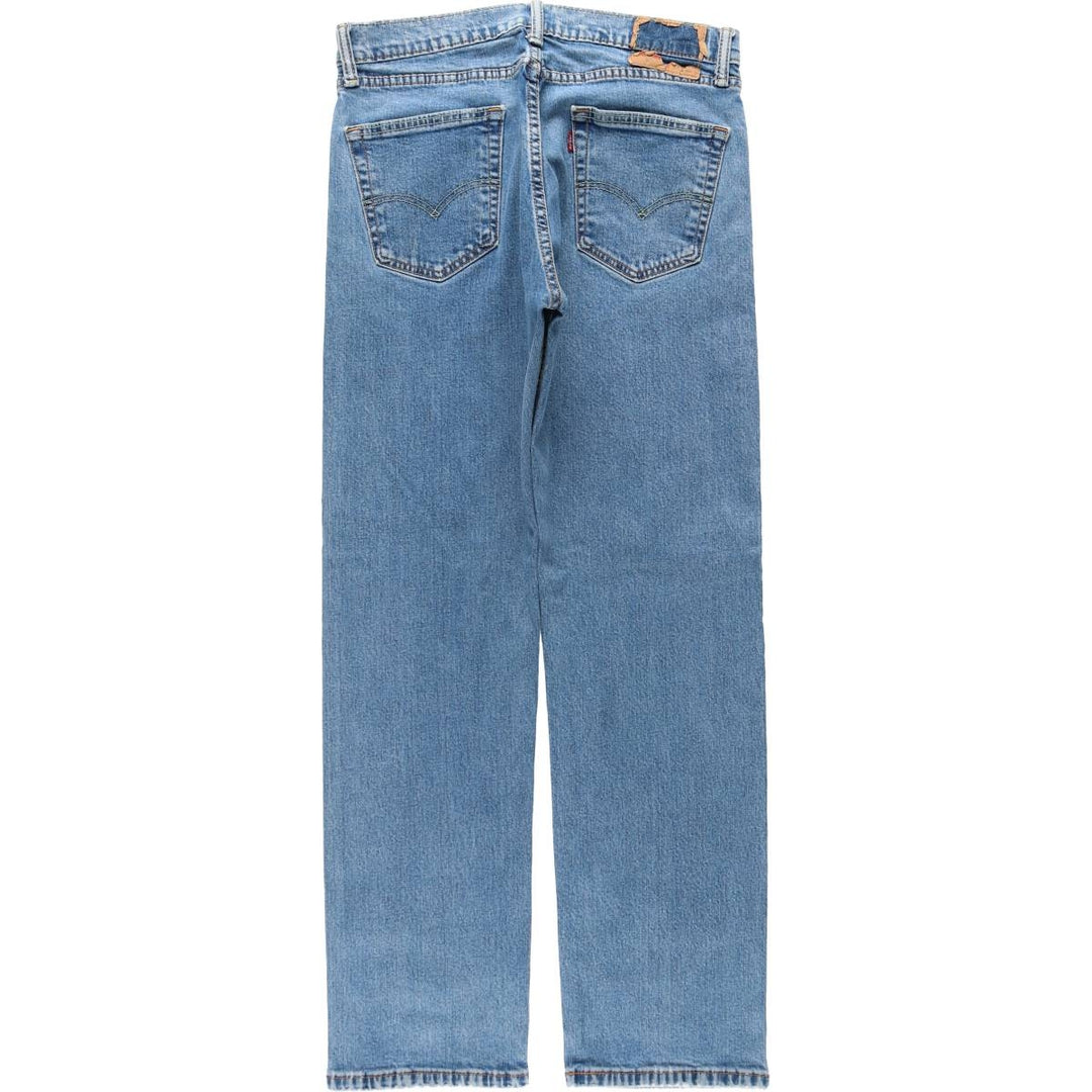 Levi's 505 tapered denim pants for men, equivalent to w32 cotton blue type Vintage Second Hand