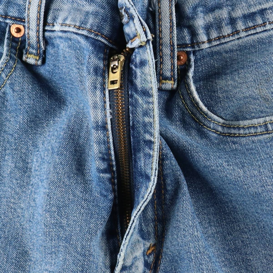 Levi's 505 tapered denim pants for men, equivalent to w32 cotton blue type Vintage Second Hand