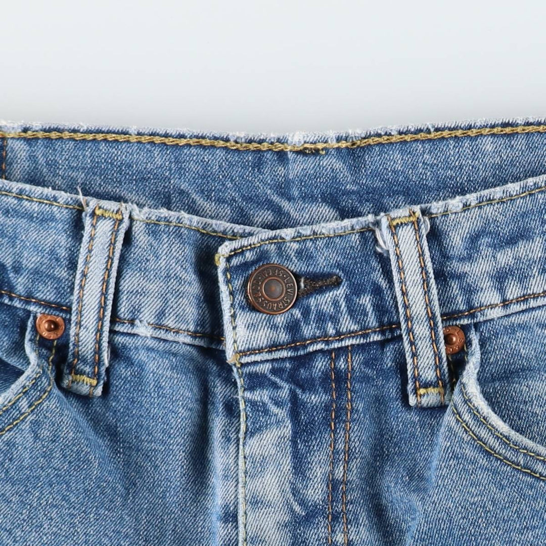 Levi's 505 tapered denim pants for men, equivalent to w32 cotton blue type Vintage Second Hand