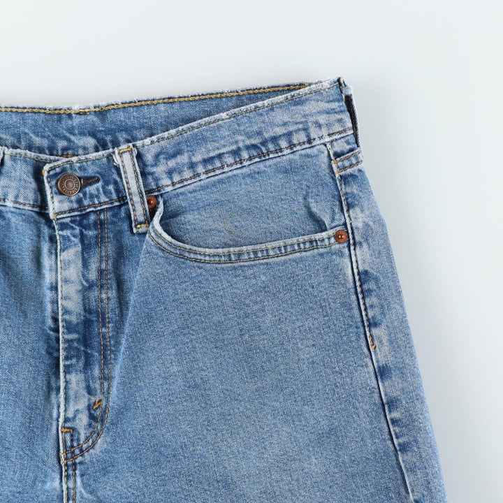 Levi's 505 tapered denim pants for men, equivalent to w32 cotton blue type Vintage Second Hand