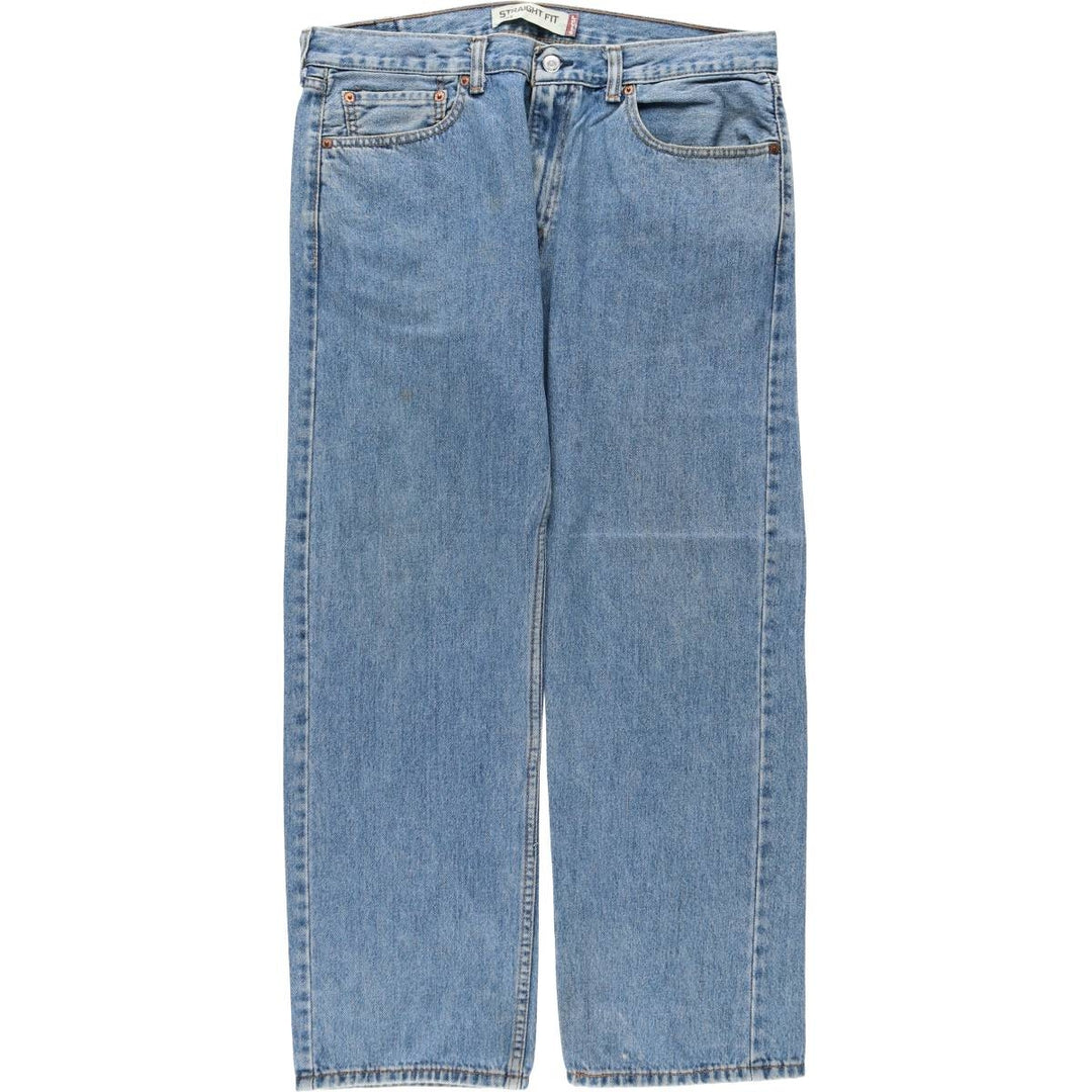 Levi's 505 STRAIGHT FIT tapered denim pants for men, size w36 unclear blue type Vintage Second Hand