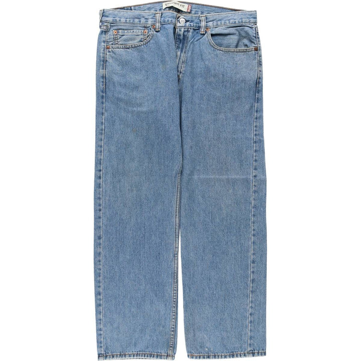 Levi's 505 STRAIGHT FIT tapered denim pants for men, size w36 unclear blue type Vintage Second Hand