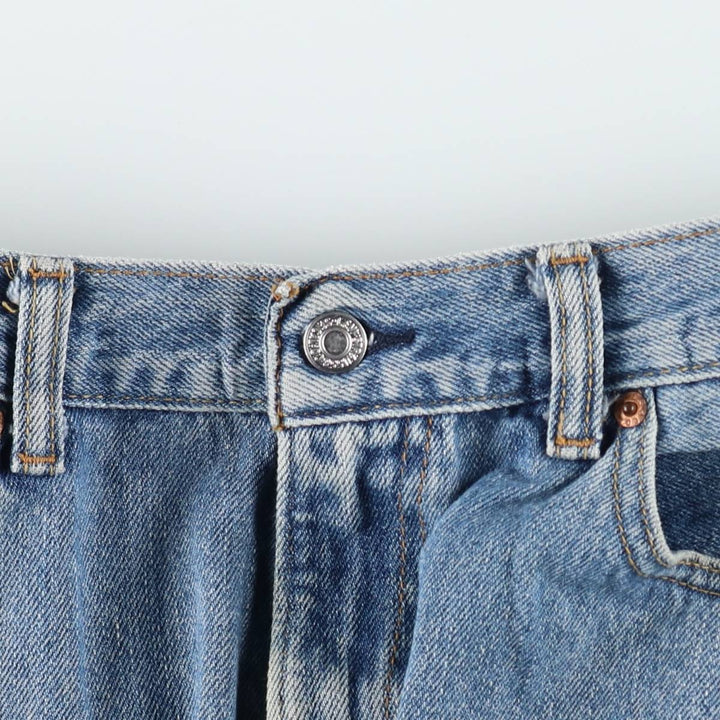 Levi's 505 STRAIGHT FIT tapered denim pants for men, size w36 unclear blue type Vintage Second Hand