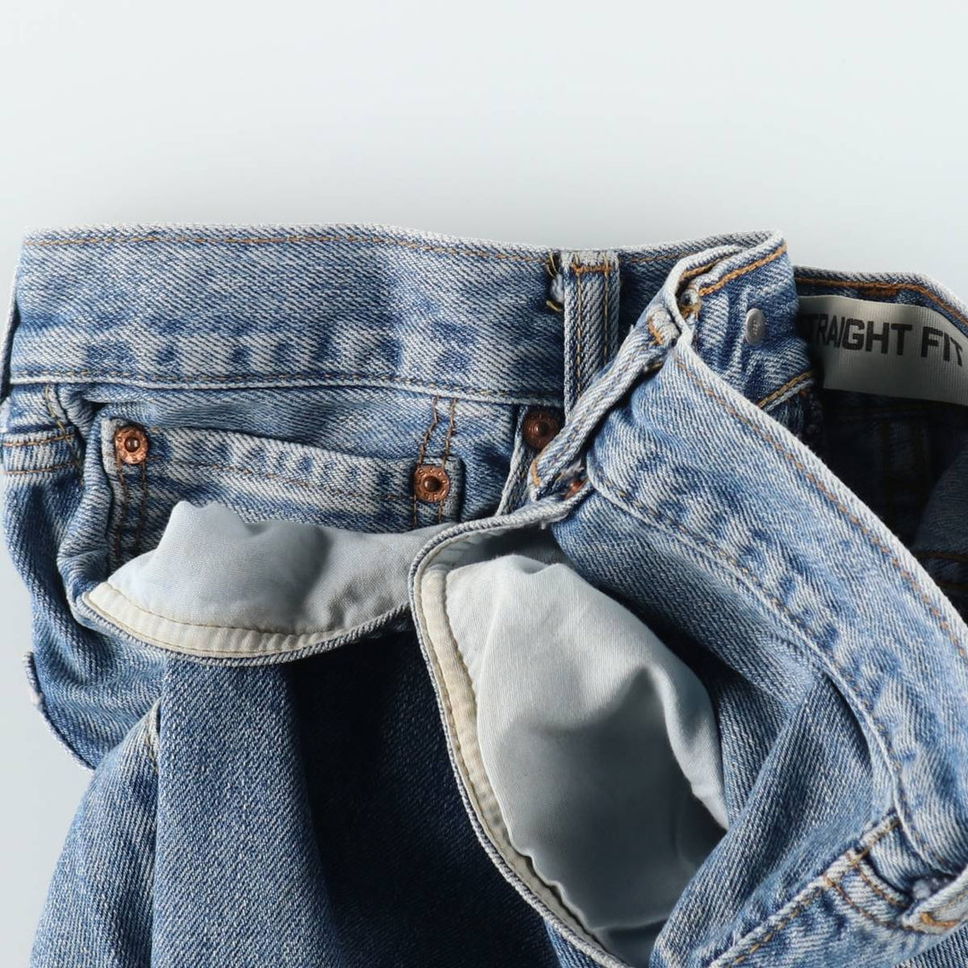 Levi's 505 STRAIGHT FIT tapered denim pants for men, size w36 unclear blue type Vintage Second Hand