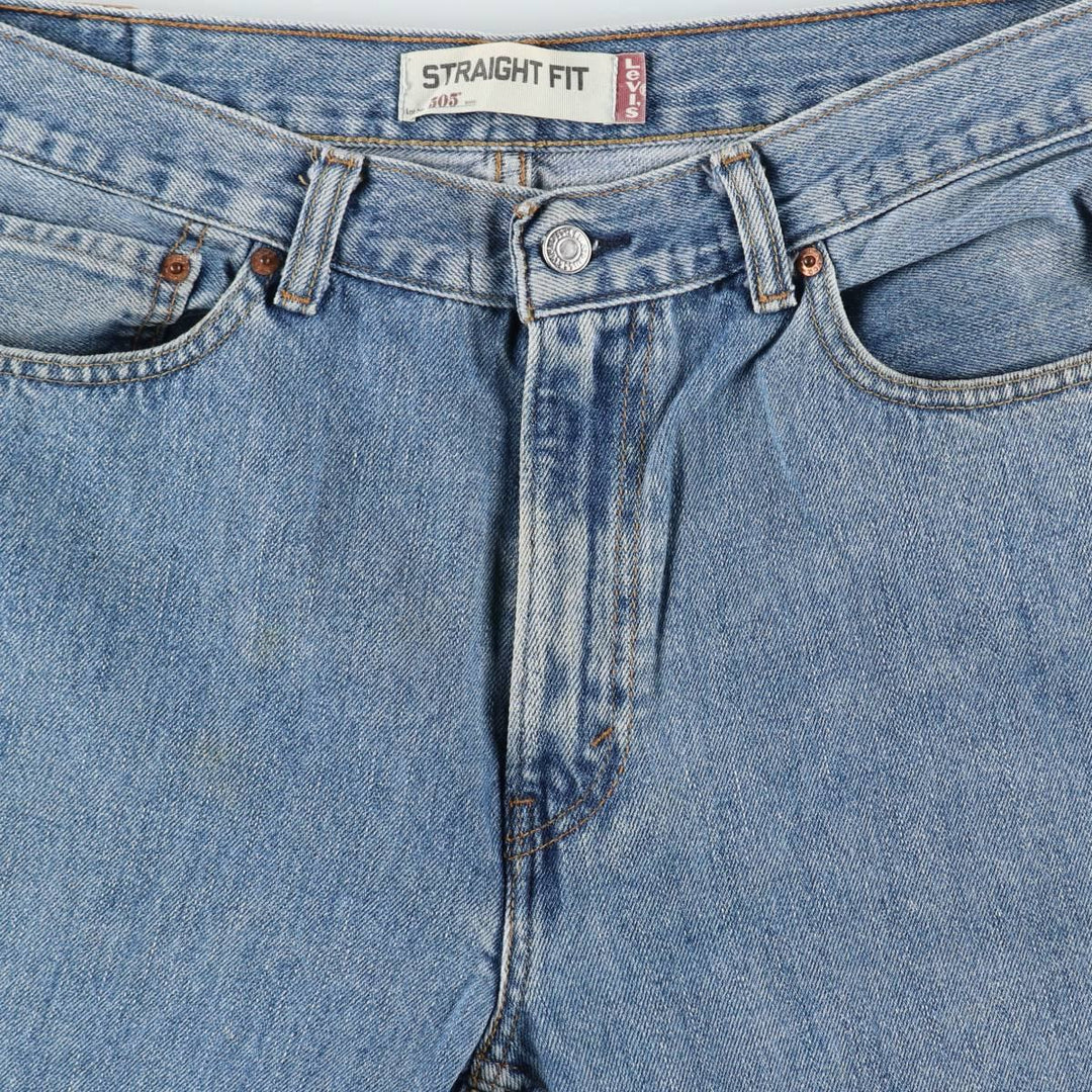 Levi's 505 STRAIGHT FIT tapered denim pants for men, size w36 unclear blue type Vintage Second Hand