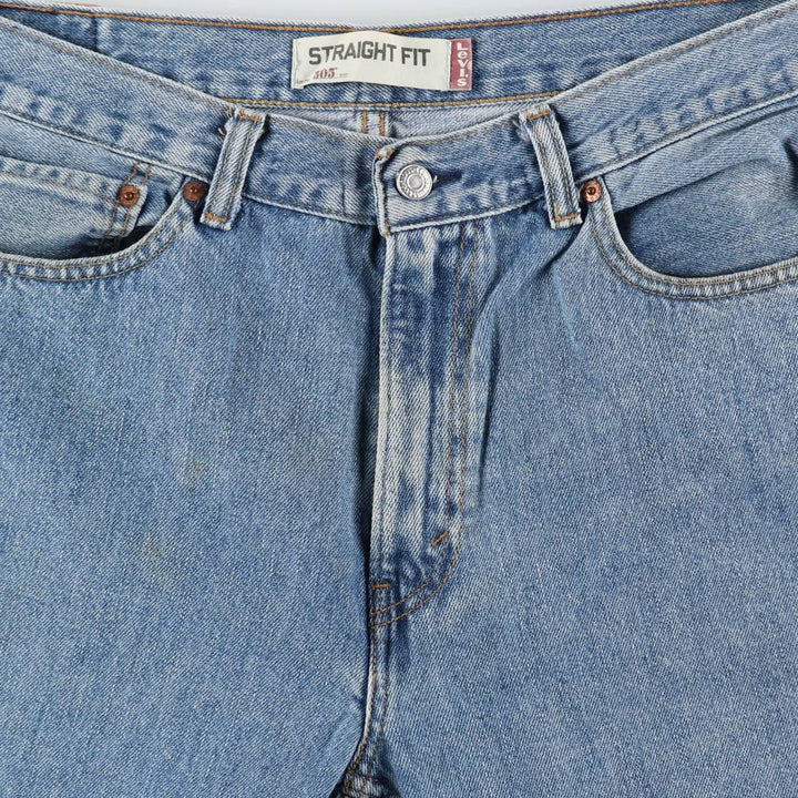 Levi's 505 STRAIGHT FIT tapered denim pants for men, size w36 unclear blue type Vintage Second Hand