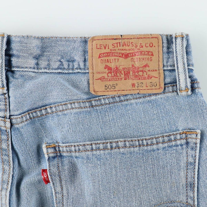 Levi's 505 Straight Fit Tapered Denim Pants, Men's, Size W32 cotton blue type Vintage Second Hand