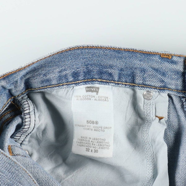 Levi's 505 Straight Fit Tapered Denim Pants, Men's, Size W32 cotton blue type Vintage Second Hand