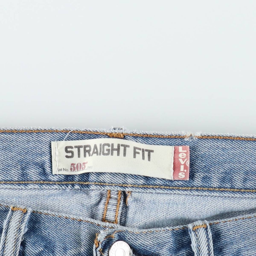 Levi's 505 Straight Fit Tapered Denim Pants, Men's, Size W32 cotton blue type Vintage Second Hand