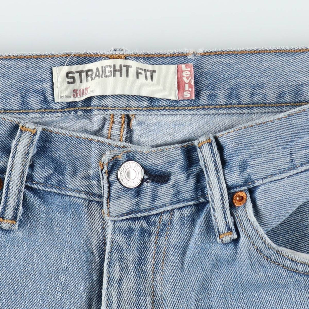 Levi's 505 Straight Fit Tapered Denim Pants, Men's, Size W32 cotton blue type Vintage Second Hand