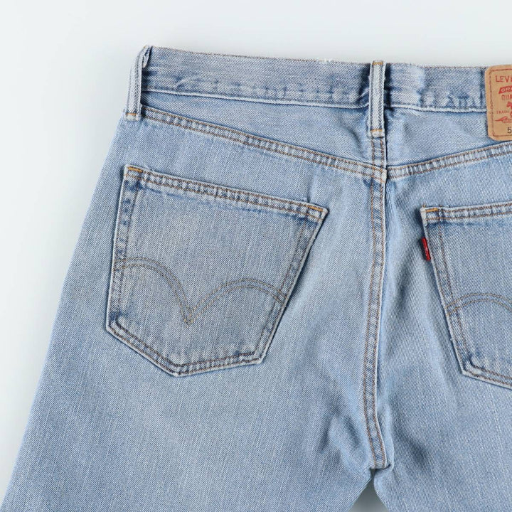 Levi's 505 Straight Fit Tapered Denim Pants, Men's, Size W32 cotton blue type Vintage Second Hand