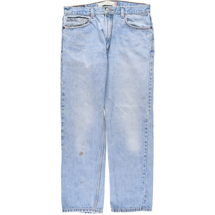 Levi's 505 Regular Fit Coupe Traditionnelle Tapered Denim Pants, Men's Size W34 (approx.) cotton blue type Vintage Second Hand
