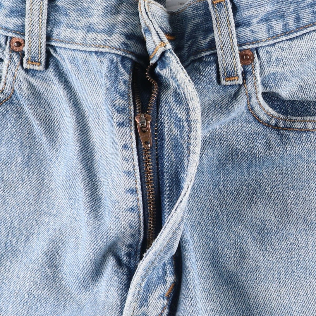 Levi's 505 Regular Fit Coupe Traditionnelle Tapered Denim Pants, Men's Size W34 (approx.) cotton blue type Vintage Second Hand