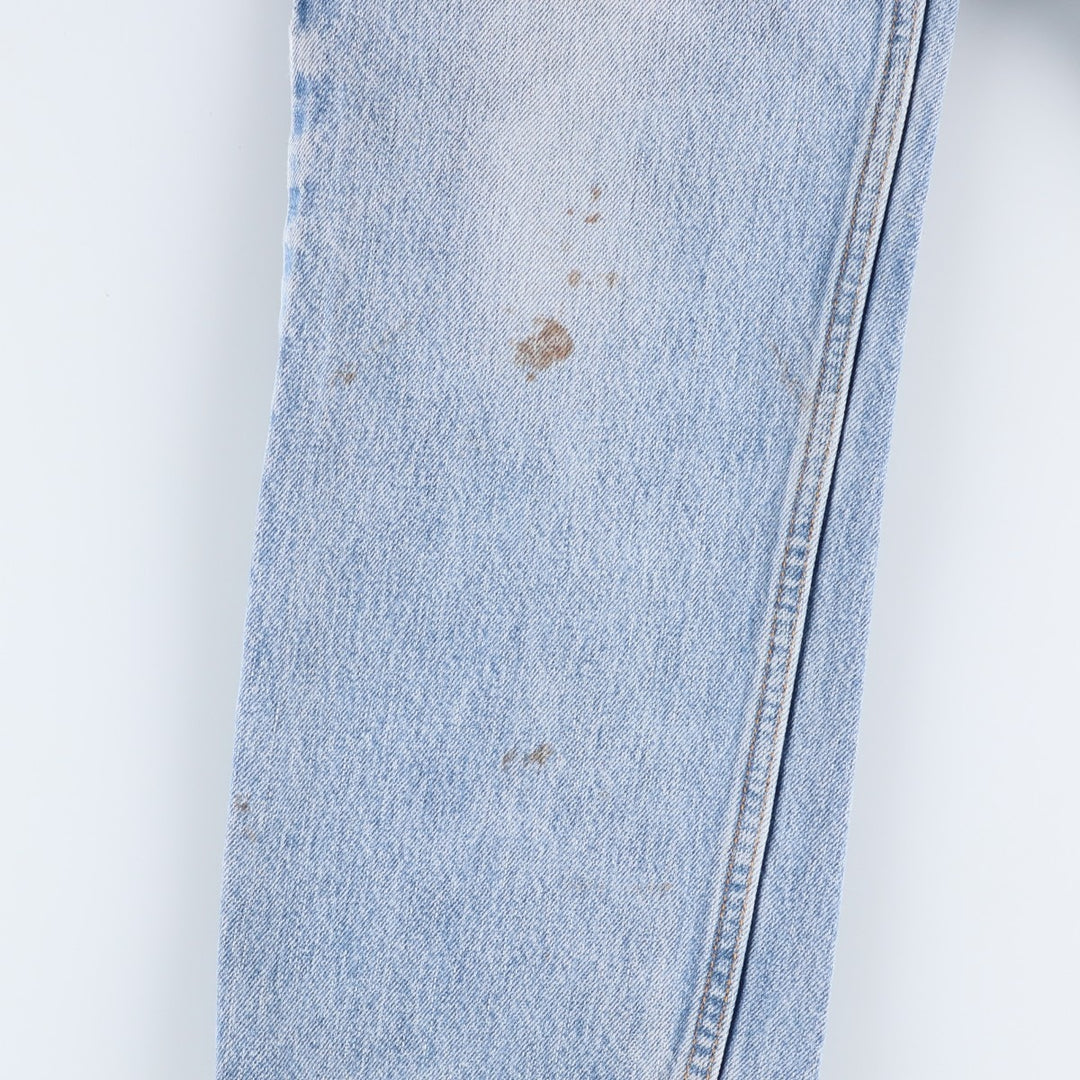 Levi's 505 Regular Fit Coupe Traditionnelle Tapered Denim Pants, Men's Size W34 (approx.) cotton blue type Vintage Second Hand