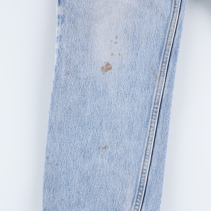 Levi's 505 Regular Fit Coupe Traditionnelle Tapered Denim Pants, Men's Size W34 (approx.) cotton blue type Vintage Second Hand