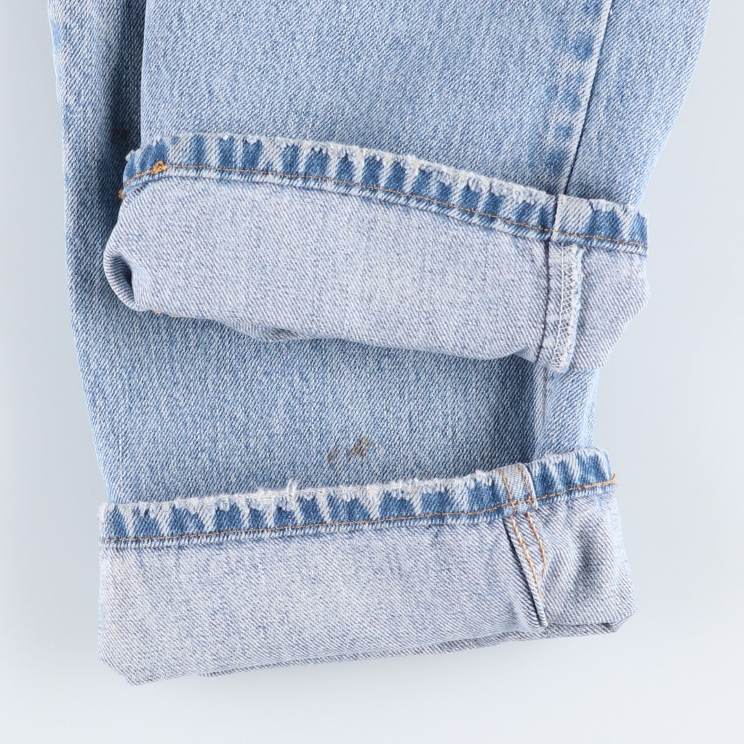 Levi's 505 Regular Fit Coupe Traditionnelle Tapered Denim Pants, Men's Size W34 (approx.) cotton blue type Vintage Second Hand