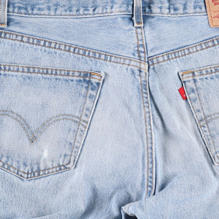 Levi's 505 Regular Fit Coupe Traditionnelle Tapered Denim Pants, Men's Size W34 (approx.) cotton blue type Vintage Second Hand