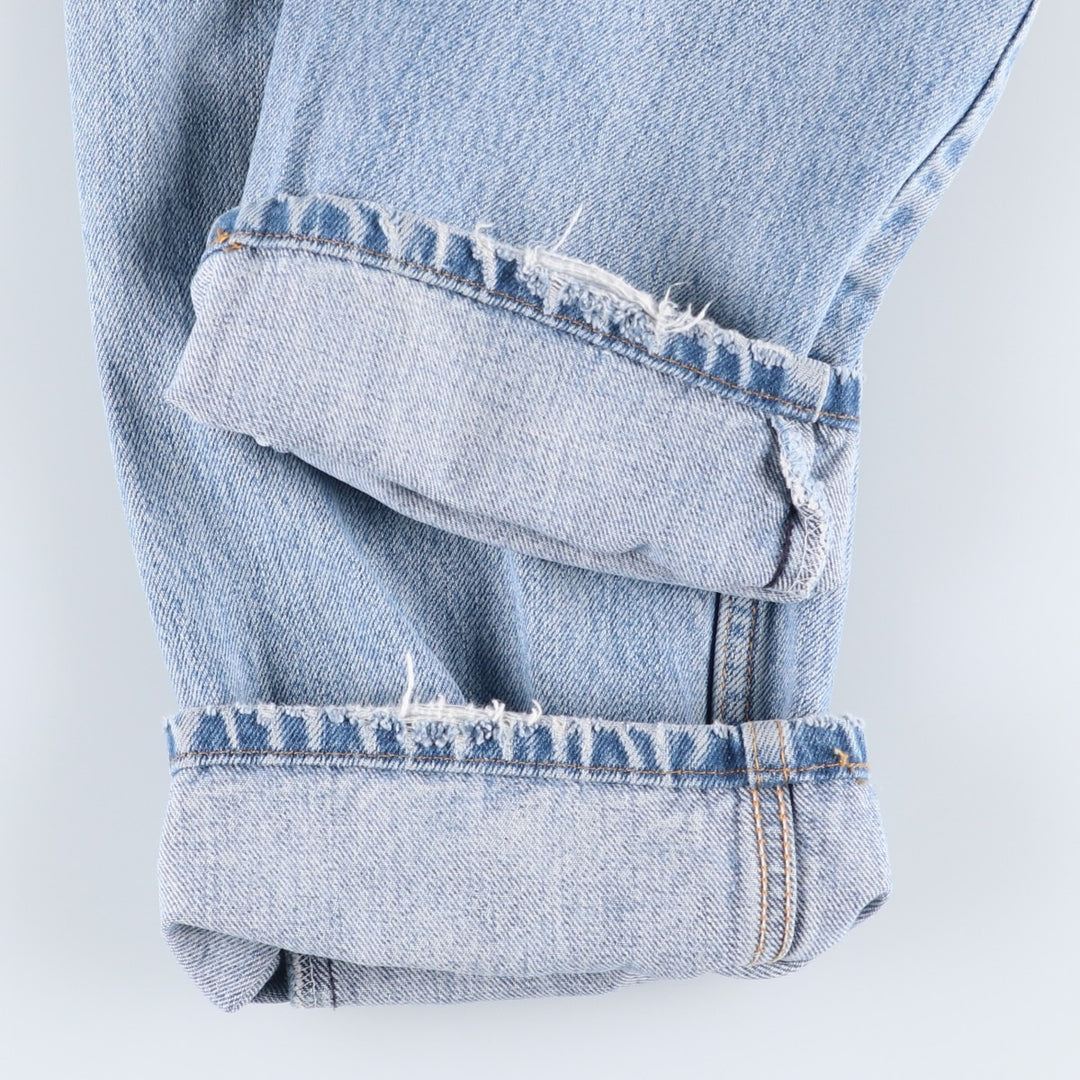 Levi's 505 Regular Fit Coupe Traditionnelle Tapered Denim Pants, Men's Size W34 (approx.) cotton blue type Vintage Second Hand